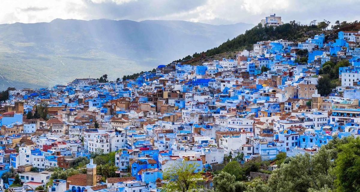 Kota Chefchaouen Adalah Sebuah Kota Biru Yang Unik Di Maroko